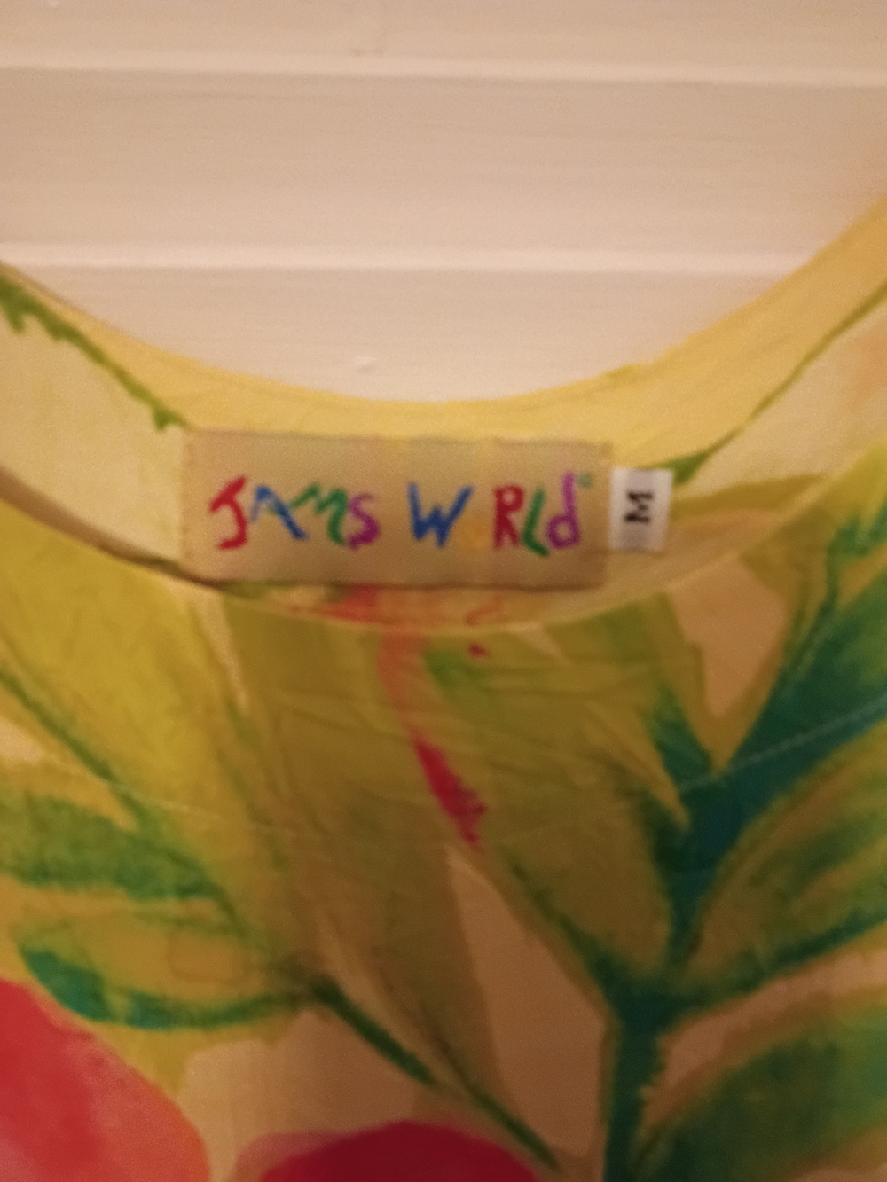 Jams World Yellow Floral V-Neck Short-Sleeve Tunic - Picture 3 of 5